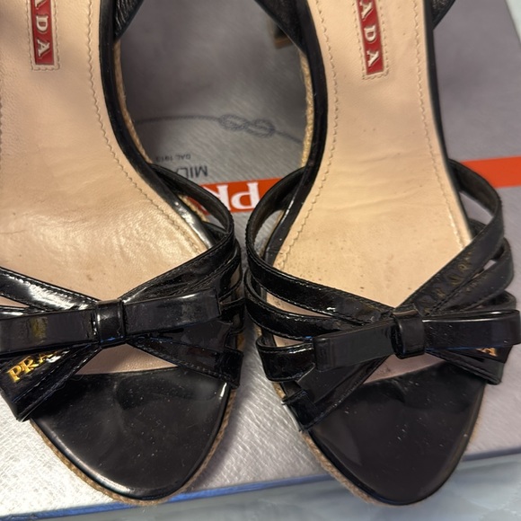 Prada Vernice Nero Calzature Donna - Picture 4 of 9